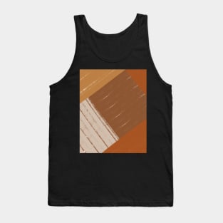 Warm Color Stripes Contemporary Tank Top